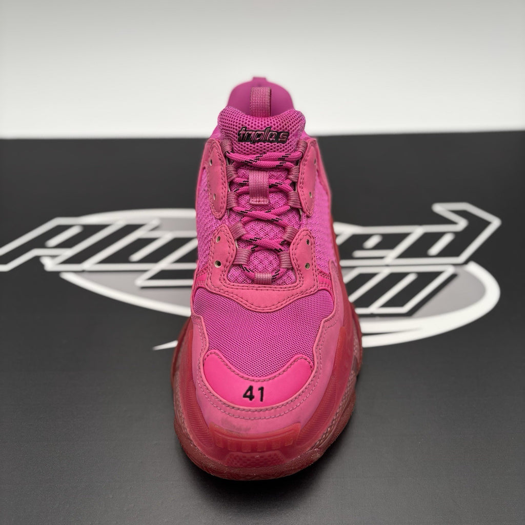 Size 41 (8 US) - Balenciaga Triple S ' Hot Pink ' | GOOD CONDITION!