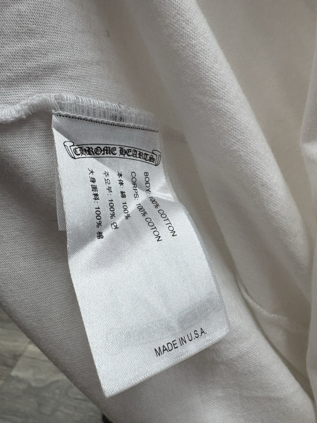 Size Medium - Chrome Hearts Plus Logo Short Sleeve T-Shirt ' White ' | EXCELLENT