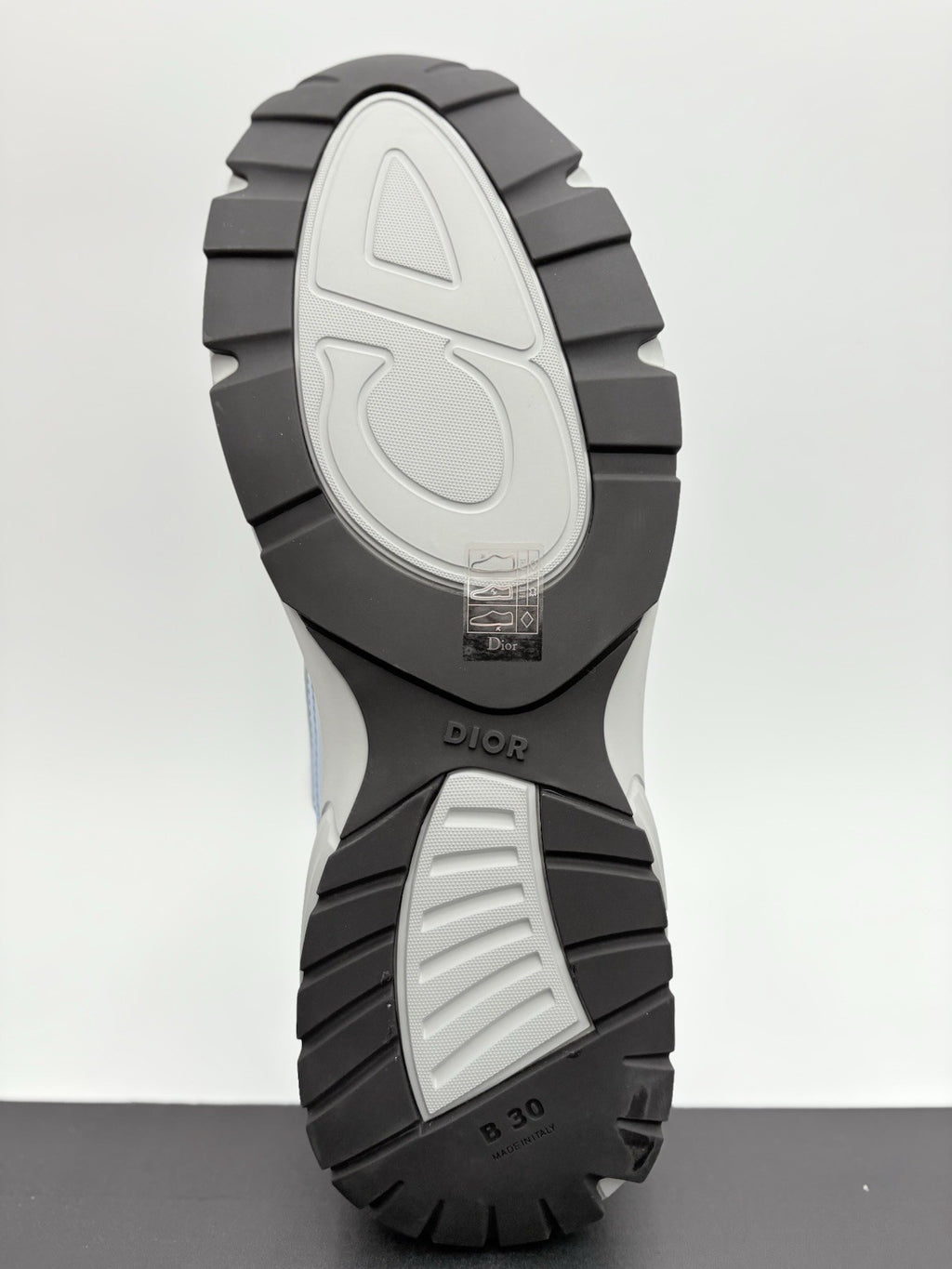 Size 46 (13 US) Dior B30 Reflective Sneaker ' Blue Gray ' | ONLY WORN ONCE!