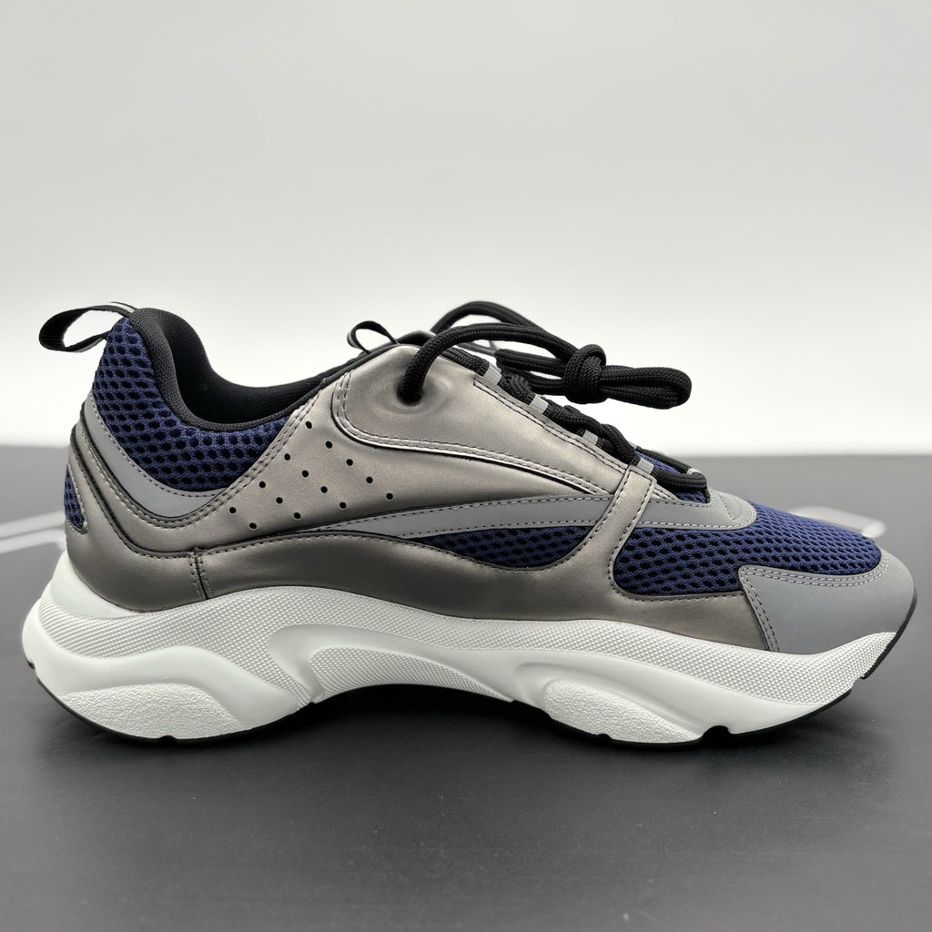 Size 43 (10 US) - Dior B22 Reflective Sneaker ' Silver Blue ' | NEW!