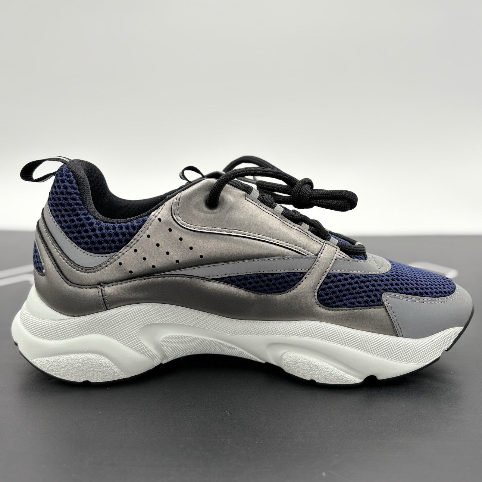 Size 43 (10 US) - Dior B22 Reflective Sneaker ' Silver Blue ' | NEW!