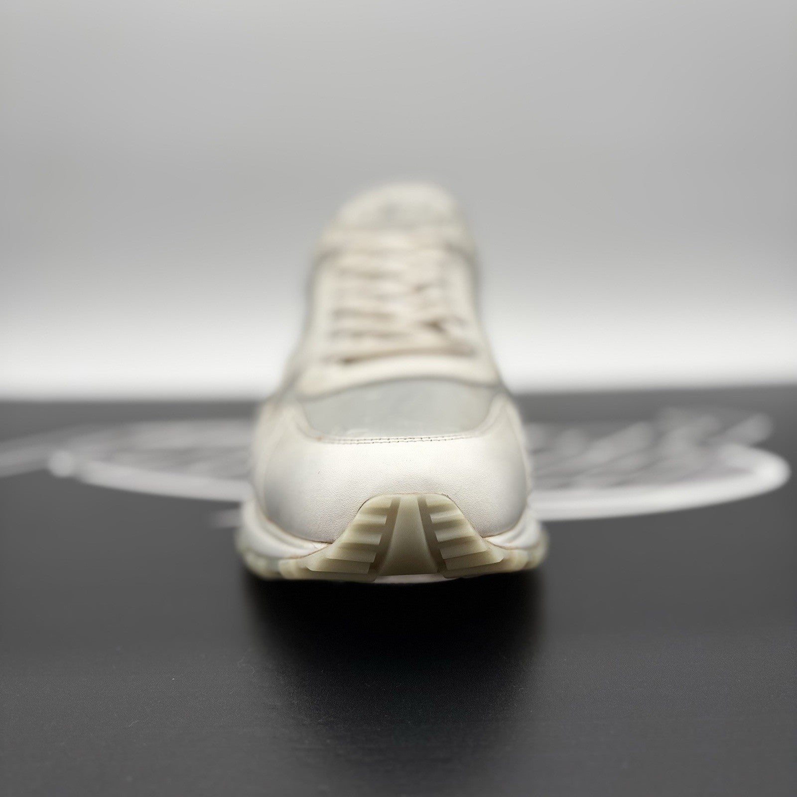 Size 12 LV (13-13.5 US) Louis Vuitton Run Away Sneaker ' White ' | GOOD!