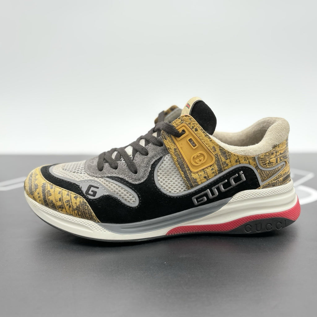 Size 6.5 G (7 US) - Gucci Ultrapace ' Yellow Tejus Printed '