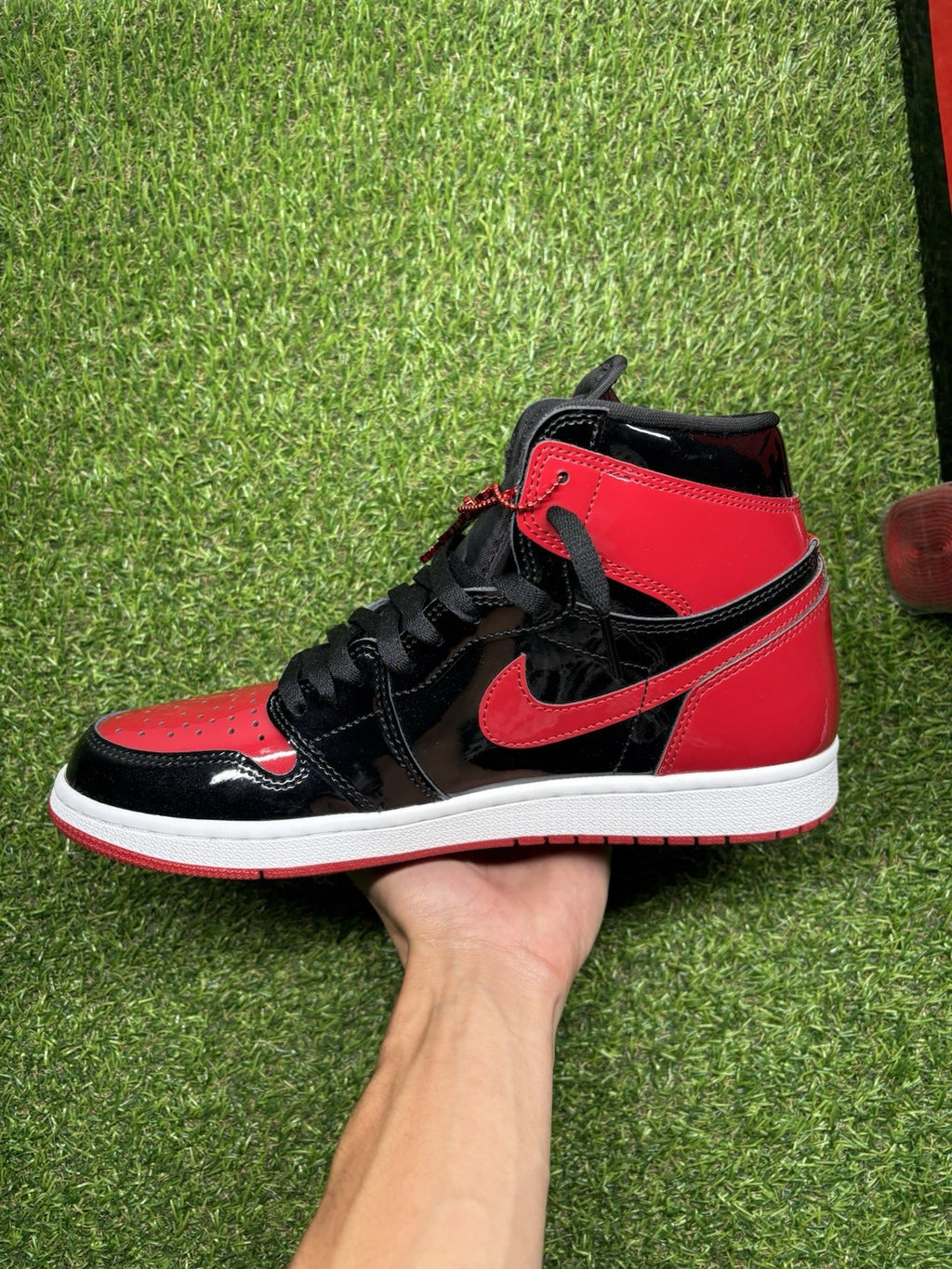 Size 12 - Jordan 1 Retro OG High Patent Bred | SUPER CLEAN!