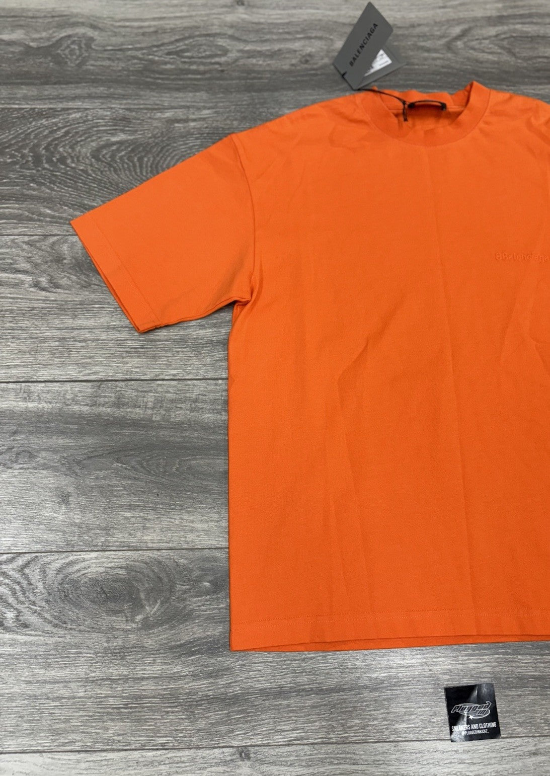 Size XS - Balenciaga Casual T-Shirt ' Fluorescent Orange ' | NEW!