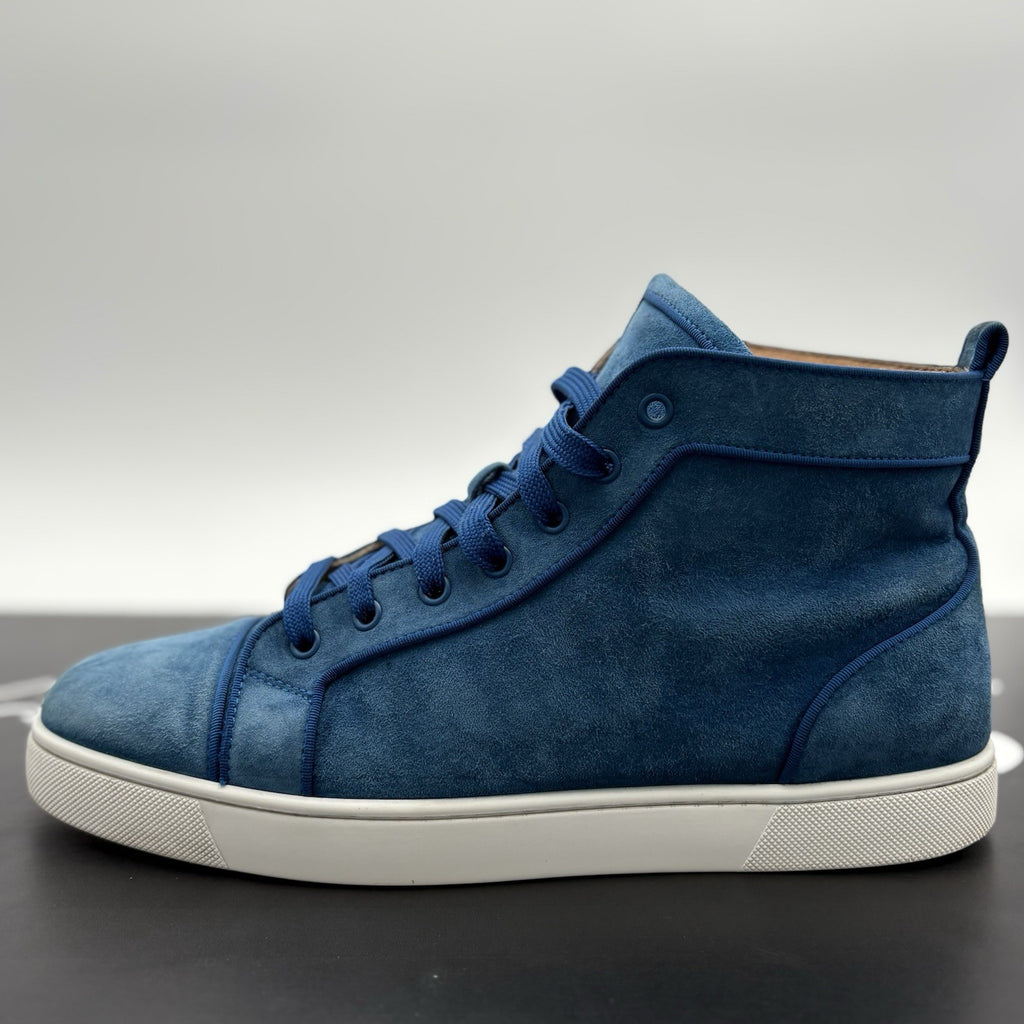 Size 43.5 (10.5 US) -Christian Louboutin High ' Blue White’ | GOOD CONDITION!