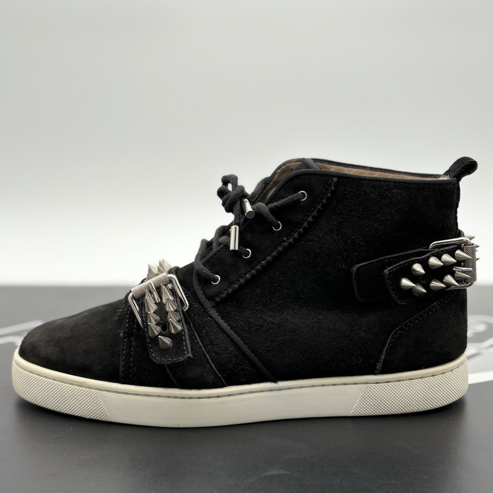 Size 41 (8 US) - Christian Louboutin High ' Nono Strap Spikes ' | GOOD CONDITION
