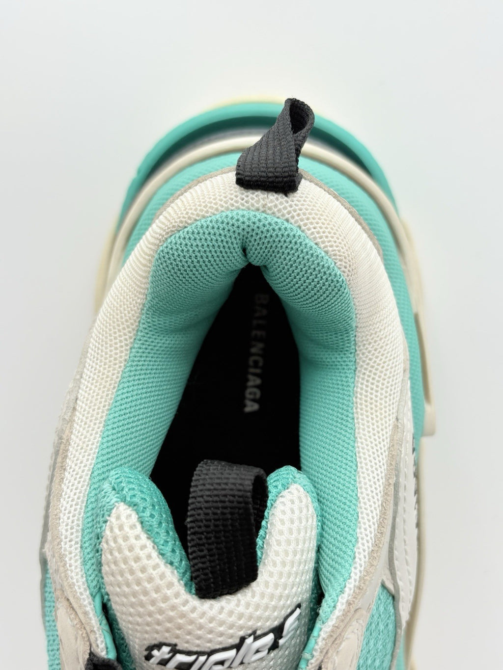 Size 40 - Balenciaga Triple S ' White Teal ' | GREAT CONDITION!