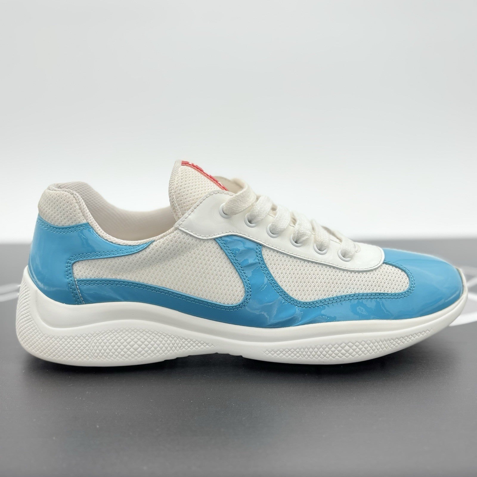 Size 8.5 UK (9.5 US) - Prada Americas Cup ' Light Blue White ' | GOOD COND!