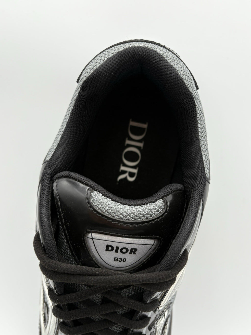 Size 45 (12 US) Dior B30 Reflective Sneaker ' Black Gray ' | EXCELLENT COND!