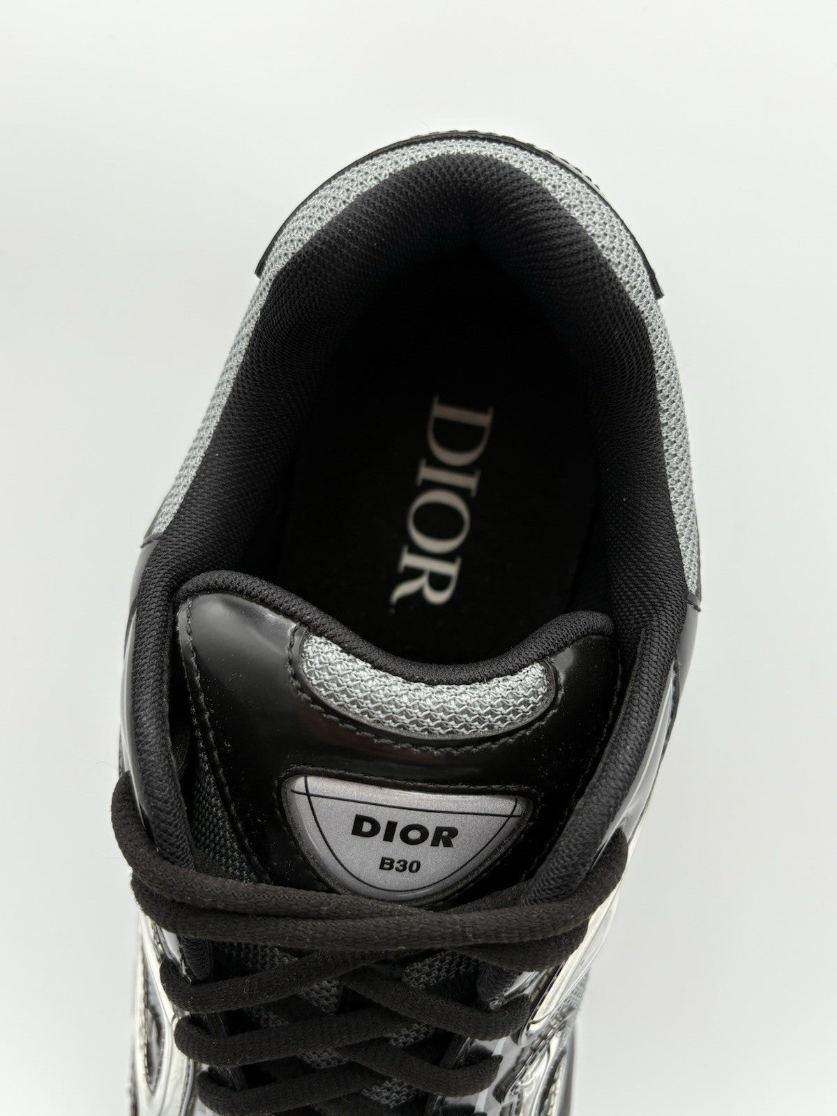 Size 45 (12 US) Dior B30 Reflective Sneaker ' Black Gray ' | EXCELLENT COND!