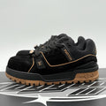 Size 8.5 LV (9.5-10 US) Louis Vuitton Suede Maxi ' Black Brown ' | GOOD COND!