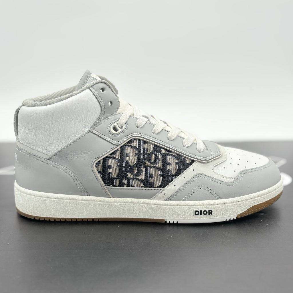 Size 45 (12 US) Dior B27 Oblique High Top ' Grey ' | SUPER CLEAN!