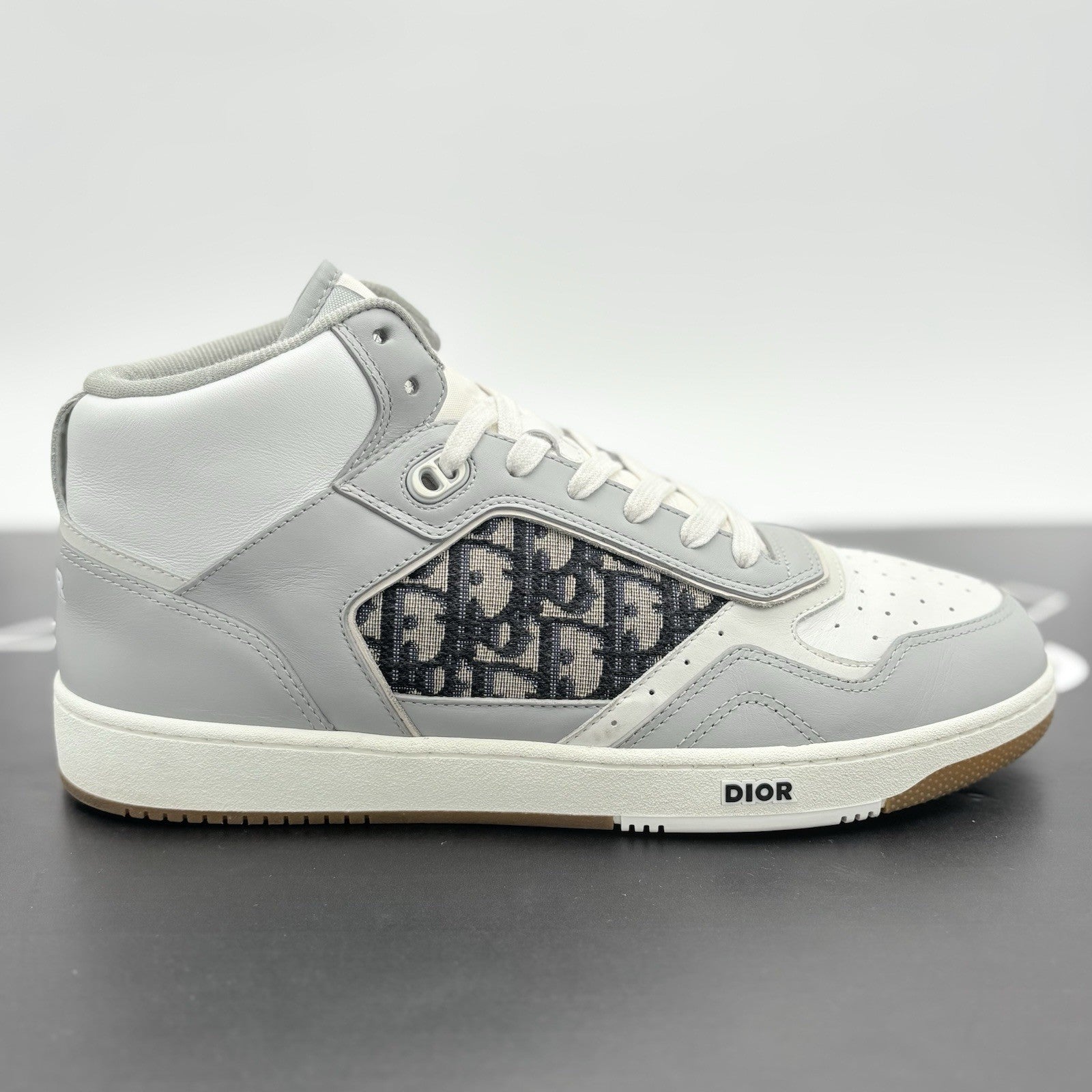 Size 45 (12 US) Dior B27 Oblique High Top ' Grey ' | SUPER CLEAN!