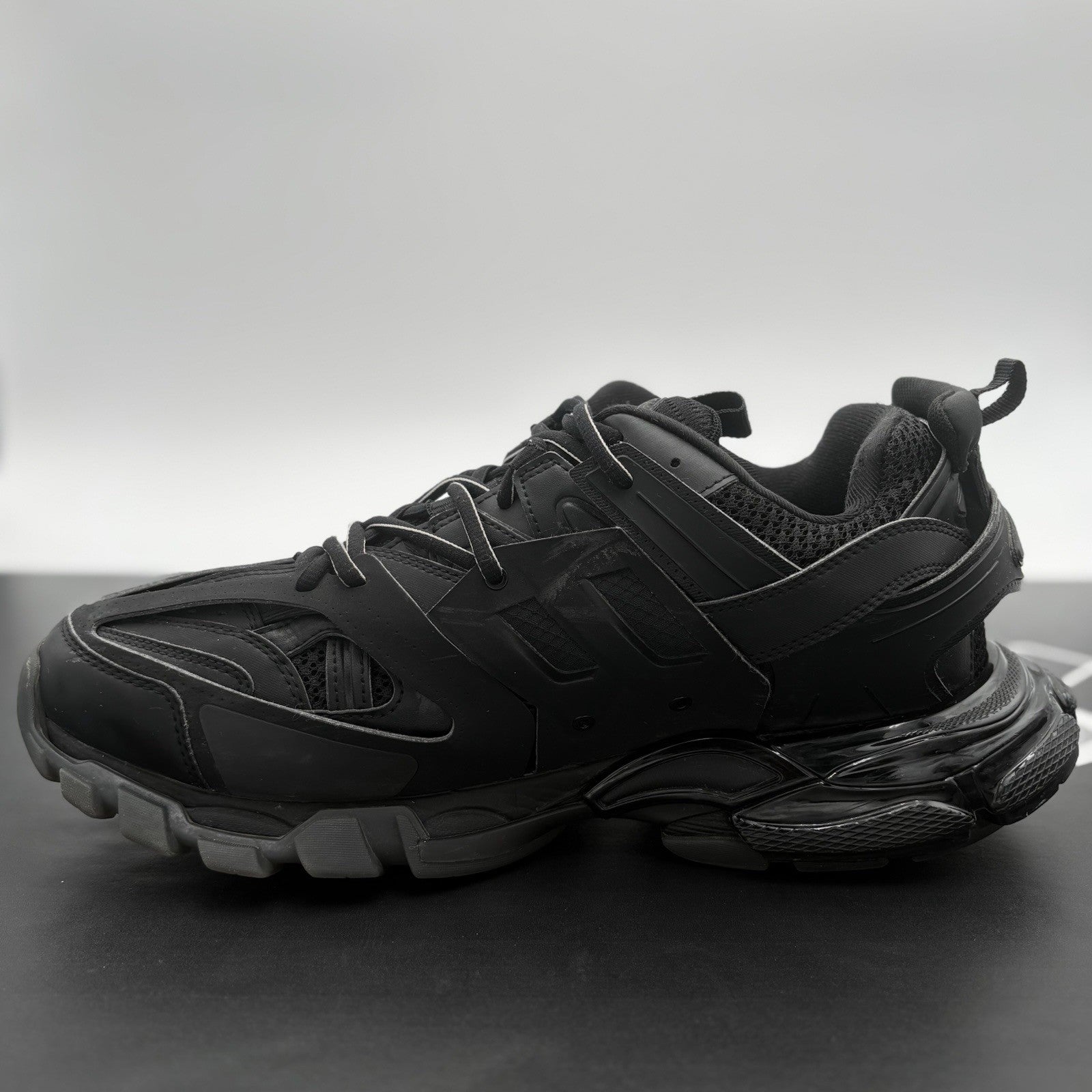 Size 45 (12 US) - Balenciaga Track Sneaker Clear Sole ' Black ' | SUPER CLEAN!