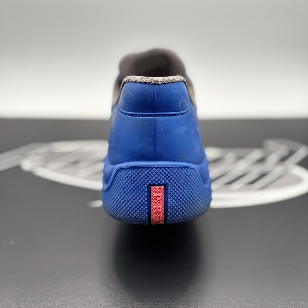 Size 45 (12 US) - Prada America's Cup Soft Rubber ' Blue ' | GOOD!