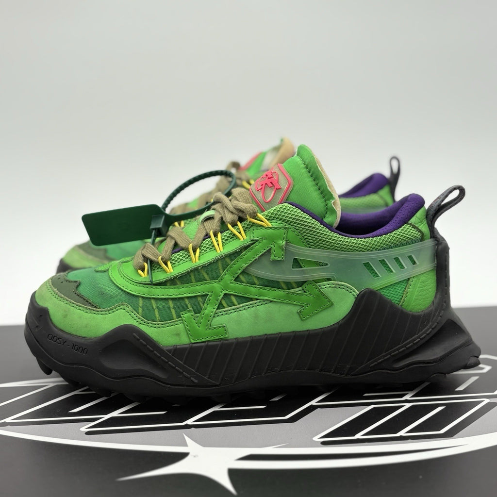 Size 42 (9 US) Off-White Odsy-1000 ' Green ' | GREAT CONDITION!