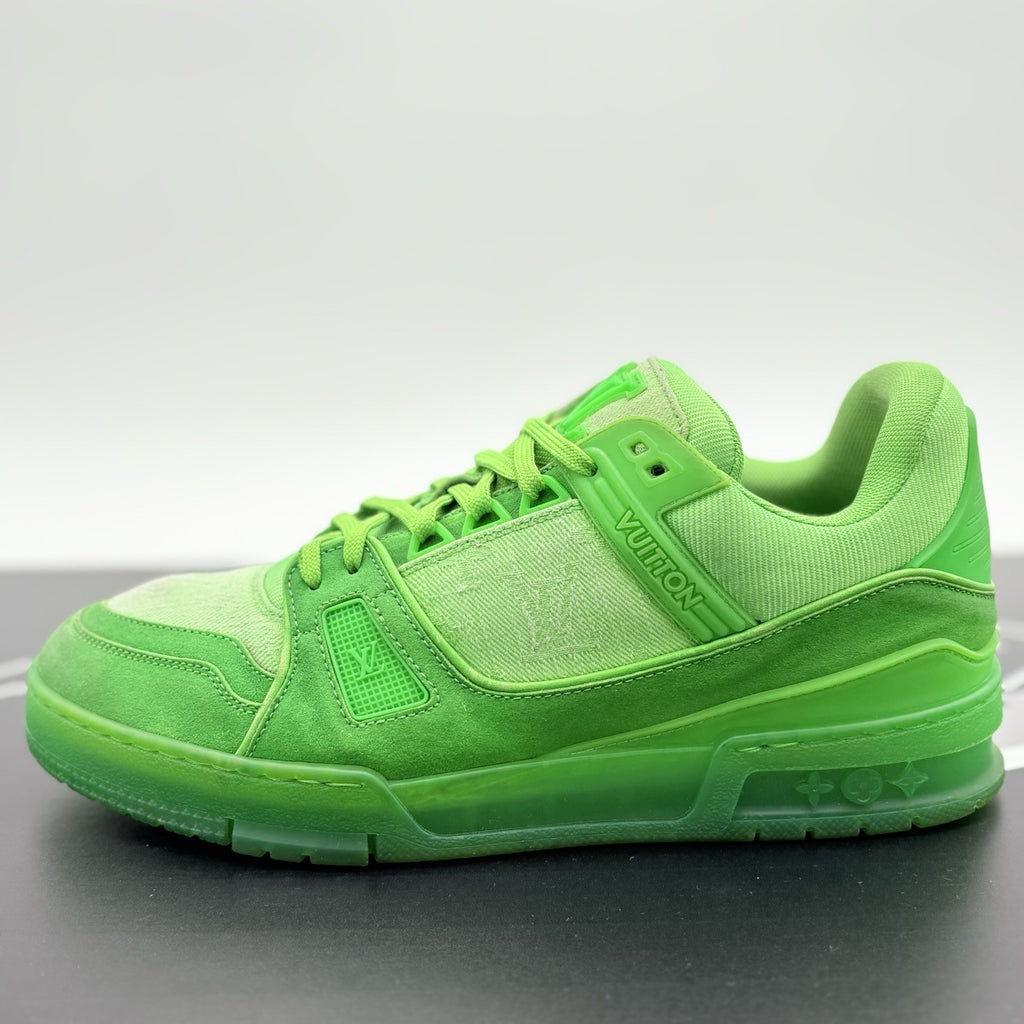 Size 7 LV (8-8.5 US) - Louis Vuitton Trainer ' Slime Green ' | GREAT CONDITION!