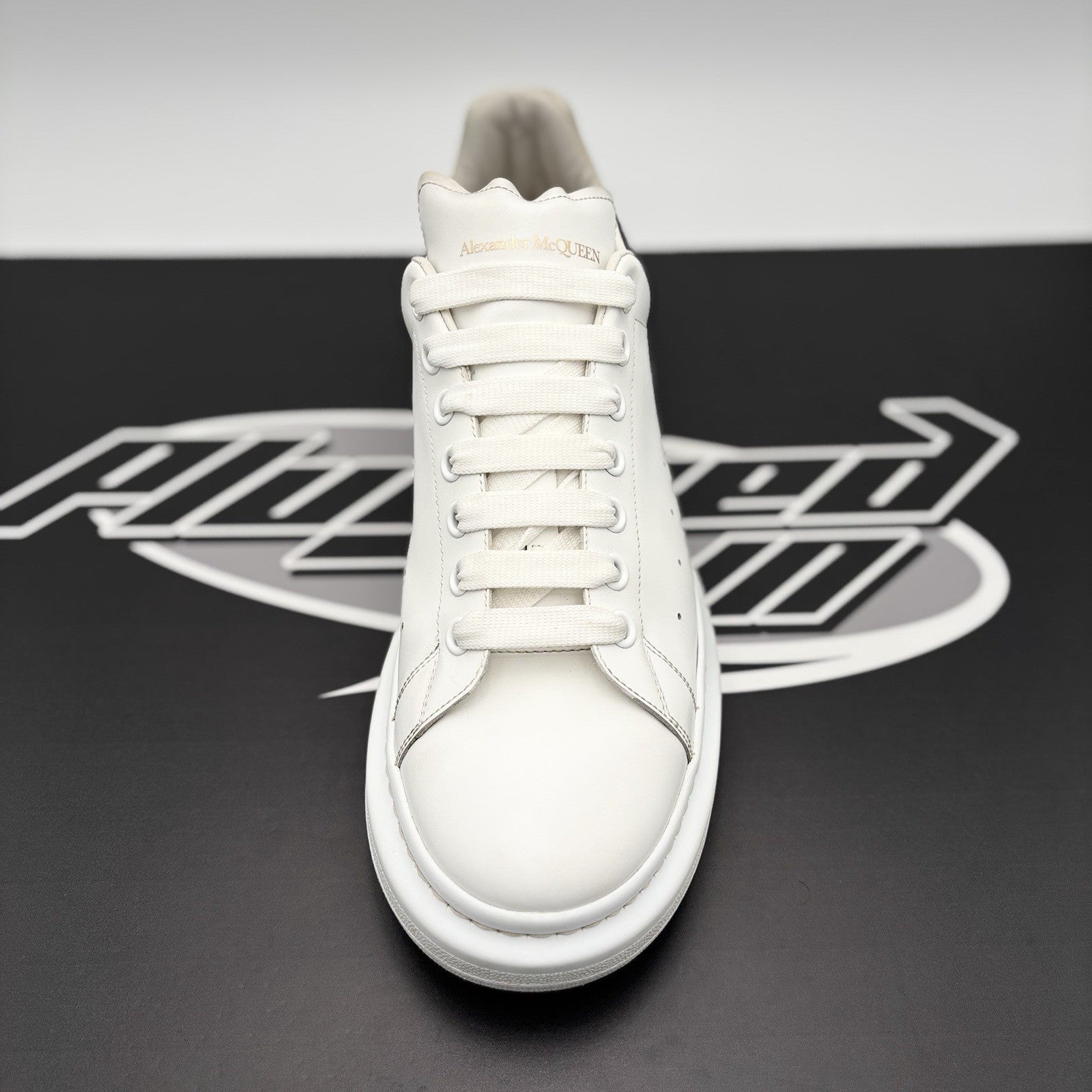 Size 46.5 (13.5 US) - Alexander McQueen ' White Black ' | GREAT CONDITION!