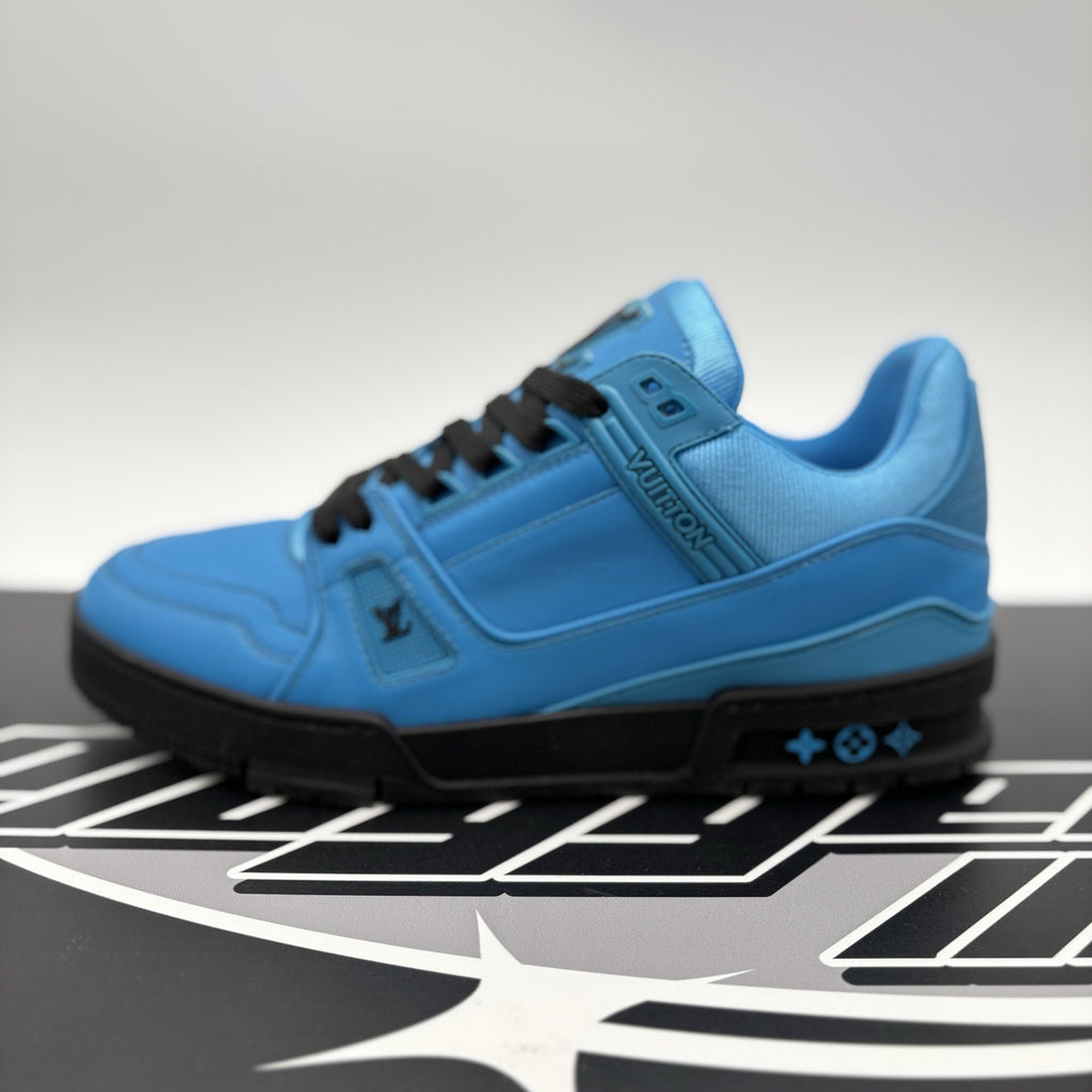 Size 6.5LV (7.5-8US) Louis Vuitton Virgil Abloh Trainer 'Blue Black' |1-3x Worn!