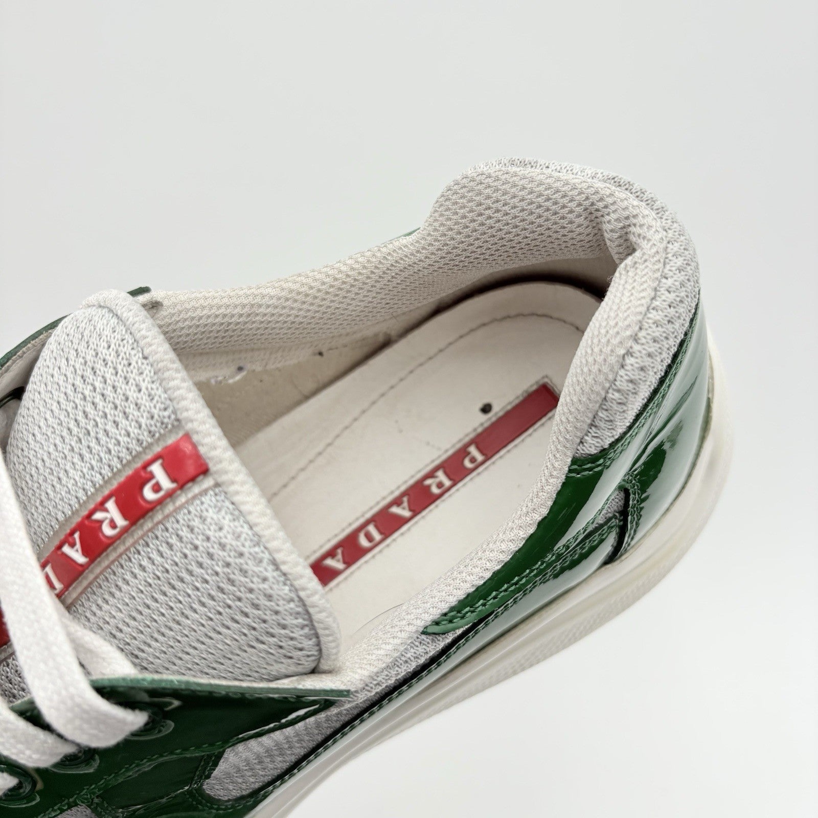 Size 9.5 UK (10.5 US) - Prada Americas Cup ' Green White ' | GOOD CONDITION!