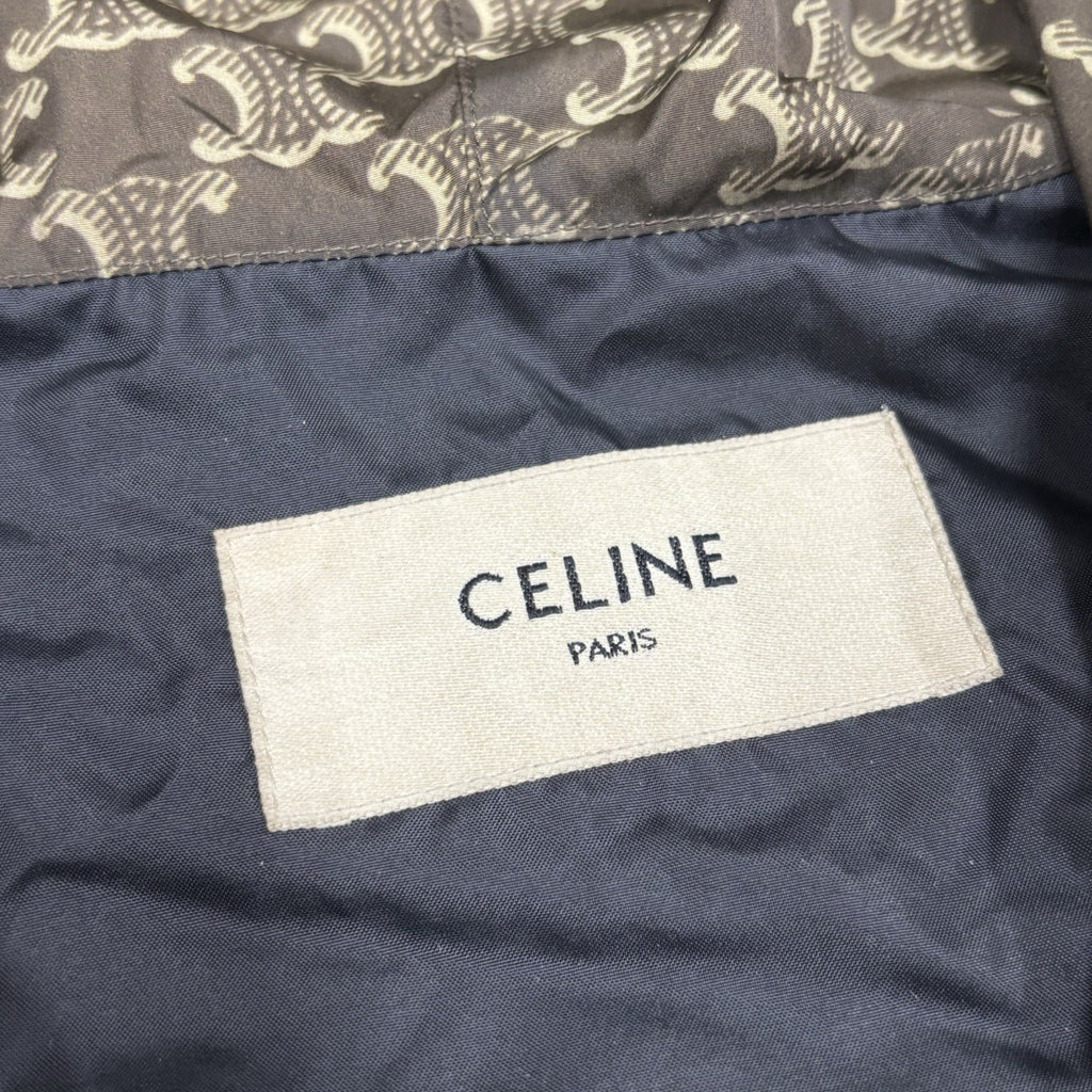 Size L - Celine Blouson Monogram Nylon Triomphe Windbreaker ' Brown Black '