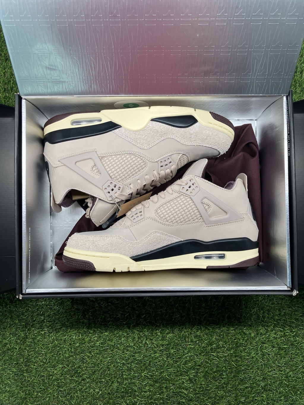 Size 9.5 - Nike Air Jordan 4 Retro x A Ma Maniere ' Fossil Stone ' | BRAND NEW!