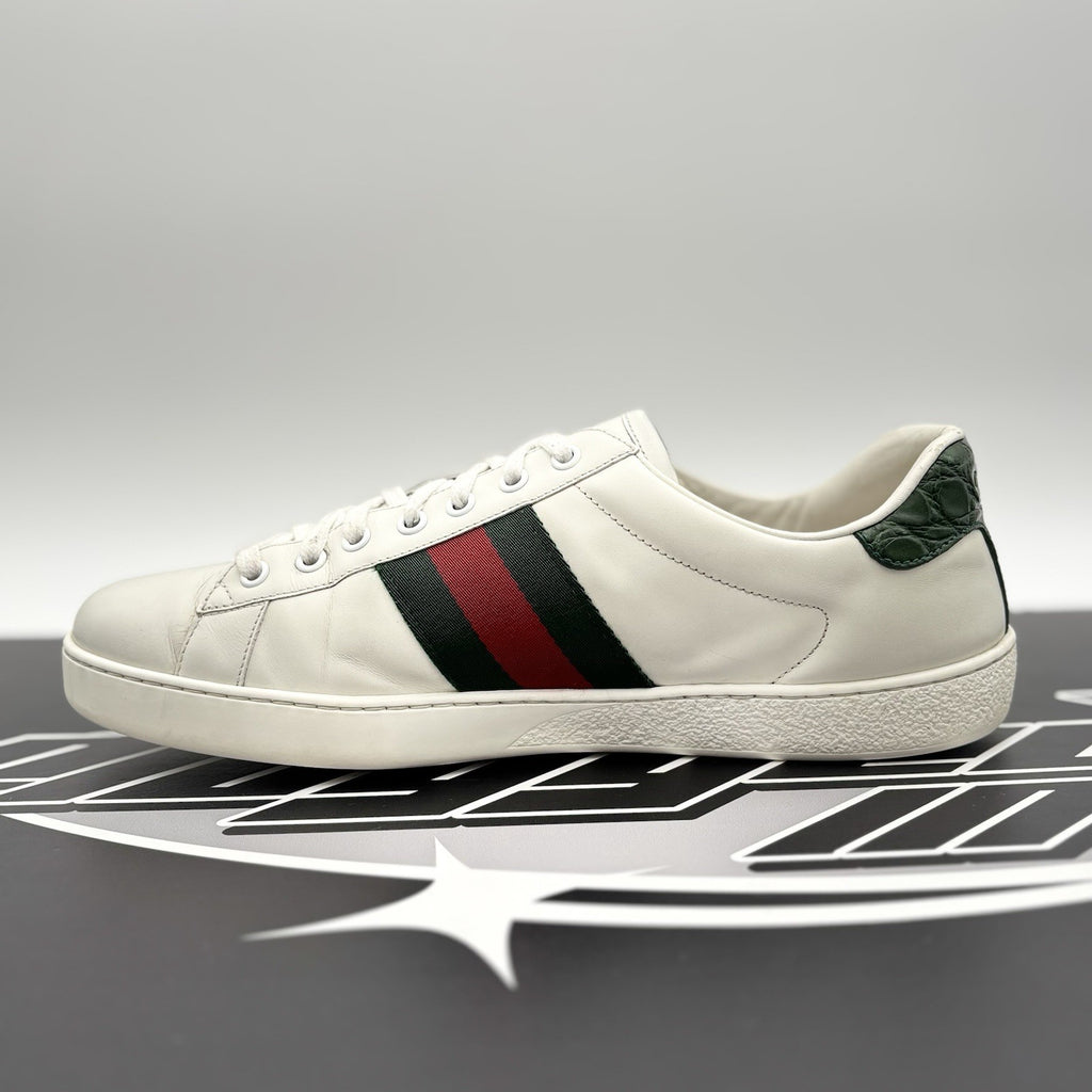 Size 9 G ( 10 US) - Gucci Ace Web  ' White, Red, Green ' | GOOD CONDITION!