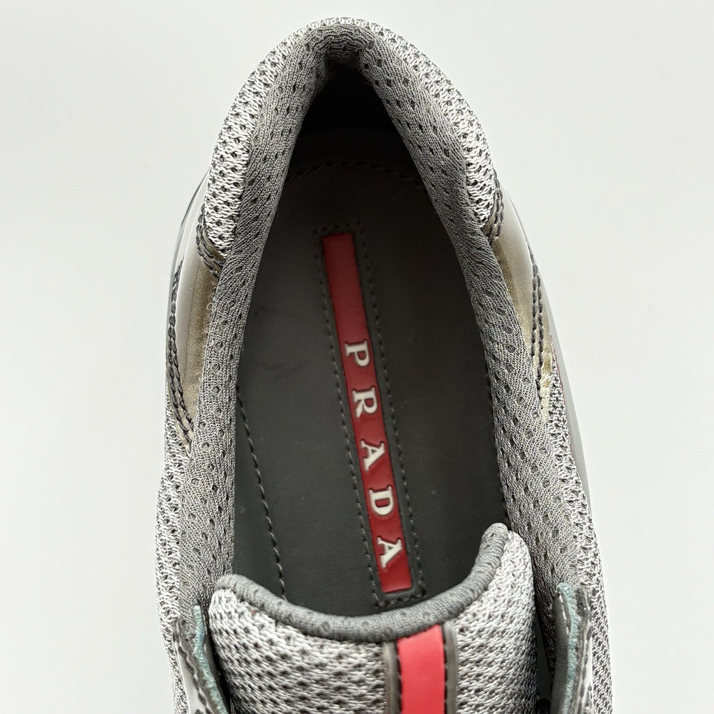 Size 8 UK (9 US) - Prada Americas Cup ' Burgundy Grey ' | SUPER CLEAN!