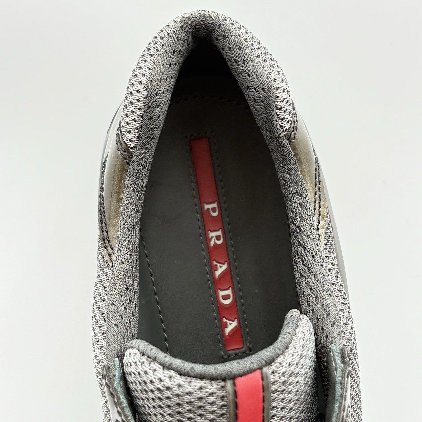 Size 8 UK (9 US) - Prada Americas Cup ' Burgundy Grey ' | SUPER CLEAN!