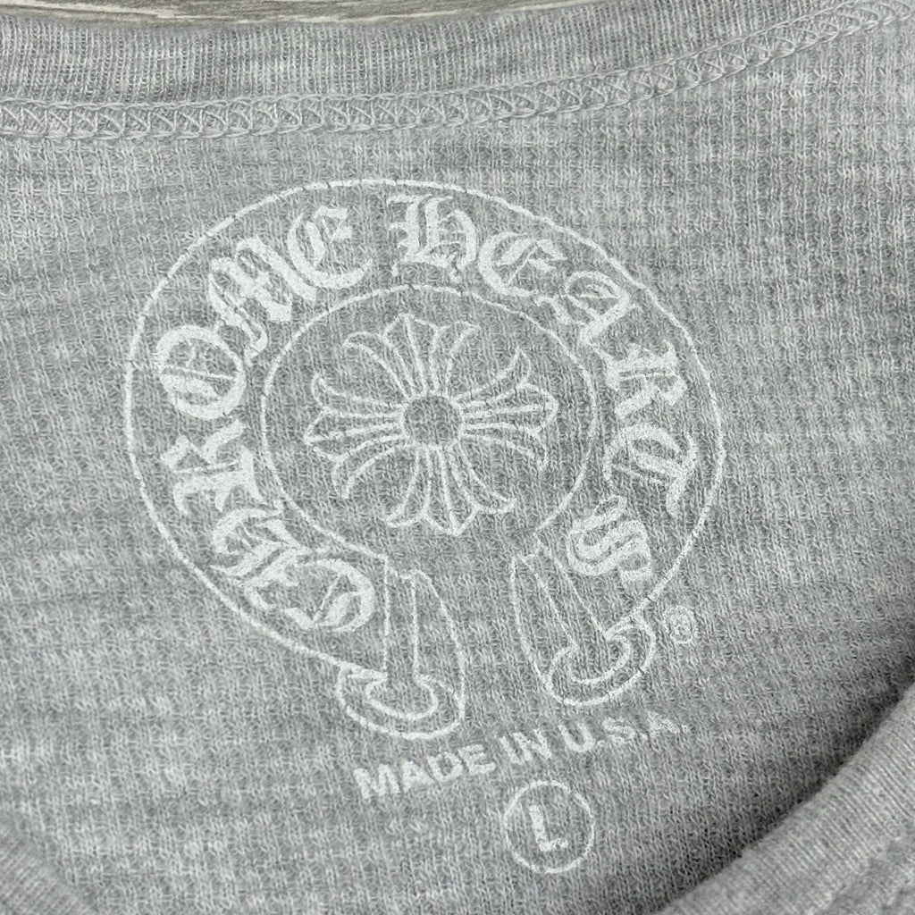 Size L - Chrome Hearts Dagger Long Sleeve Thermal ' Grey ' | WORN 1-3x
