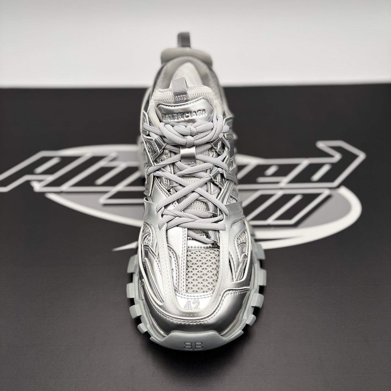 Size 42 EU (9 US) - Balenciaga Track ' Triple Silver ' | BRAND NEW!