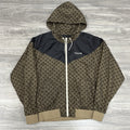 Size L - Celine Blouson Monogram Nylon Triomphe Windbreaker ' Brown Black '