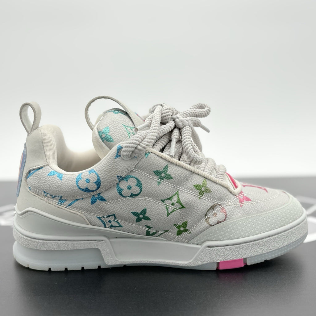 Size 5 LV (6-6.5 US) Louis Vuitton Skate ' Grey Monogram Multicolor ' | CLEAN!