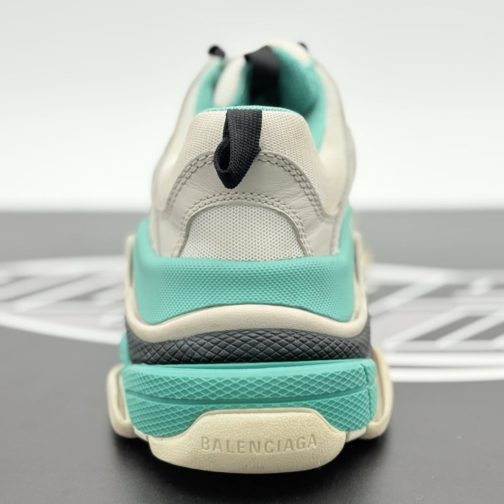Size 40 - Balenciaga Triple S ' White Teal ' | GREAT CONDITION!