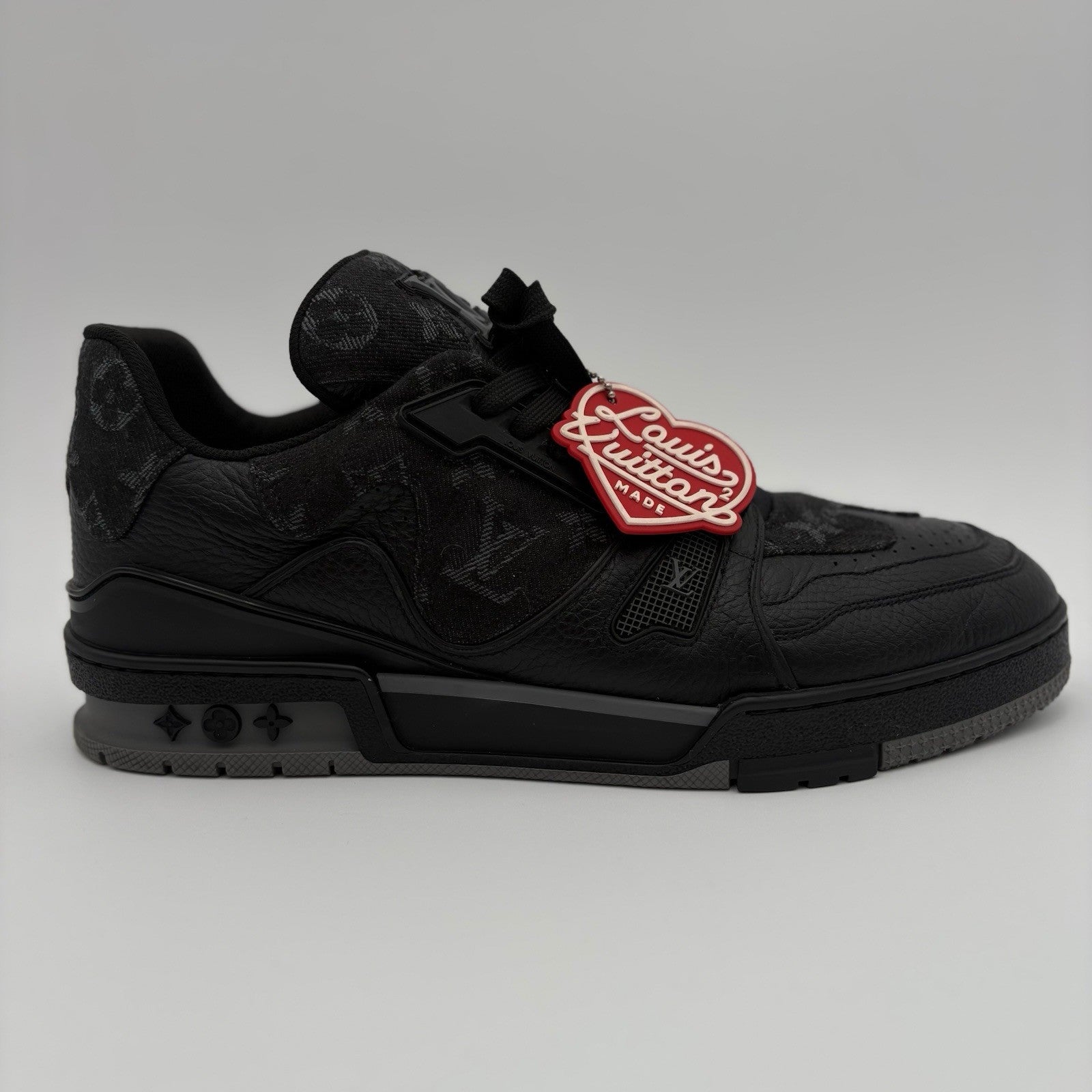 Size 9 LV (10-10.5 US) Louis Vuitton Trainer X Nigo ' Black Denim ' | CLEAN!