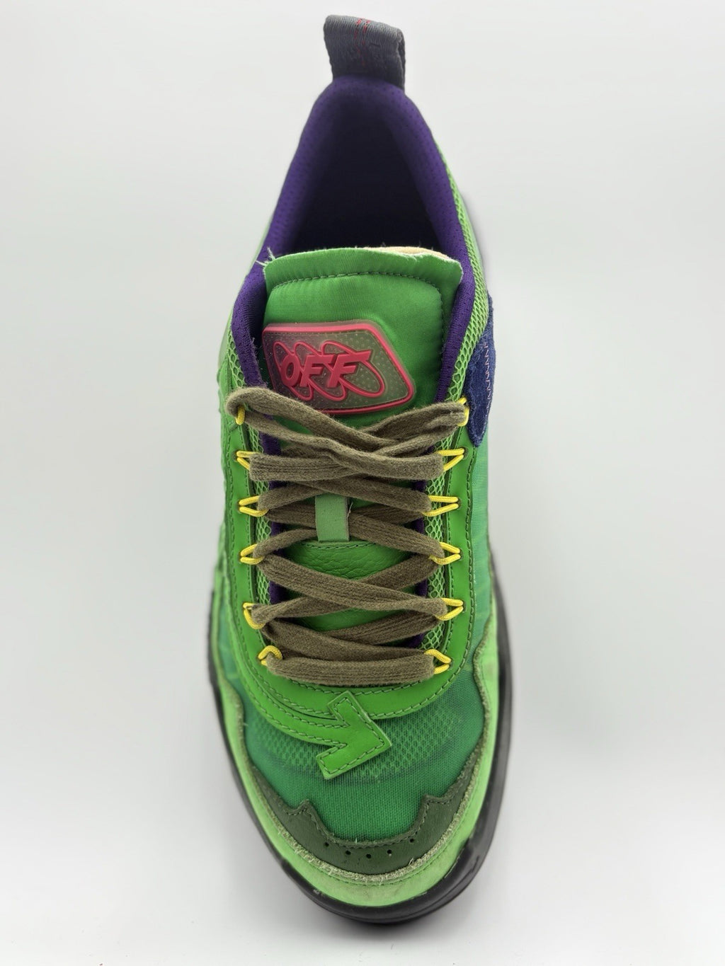 Size 42 (9 US) Off-White Odsy-1000 ' Green ' | GREAT CONDITION!