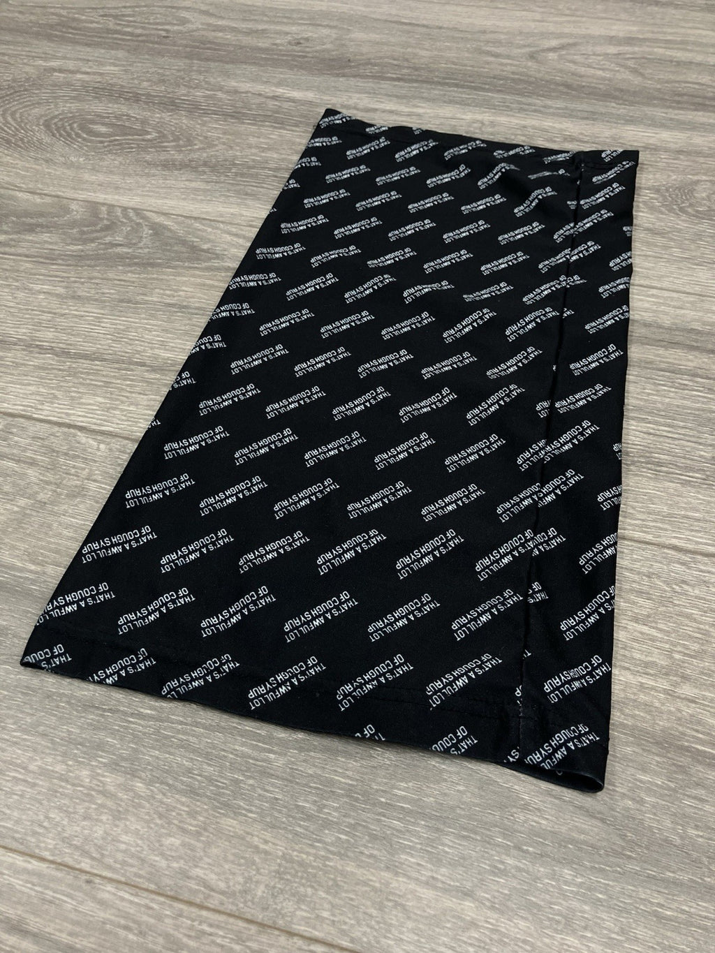 Thats A Awful Lot Of Cough Syrup Neck Scarf ' Black, White ' | BRAND NEW!