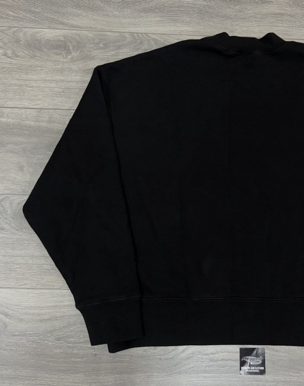 Size Medium - Palm Angels GD Curved Logo Crew Crewneck Sweater ' Black ' | NEW!