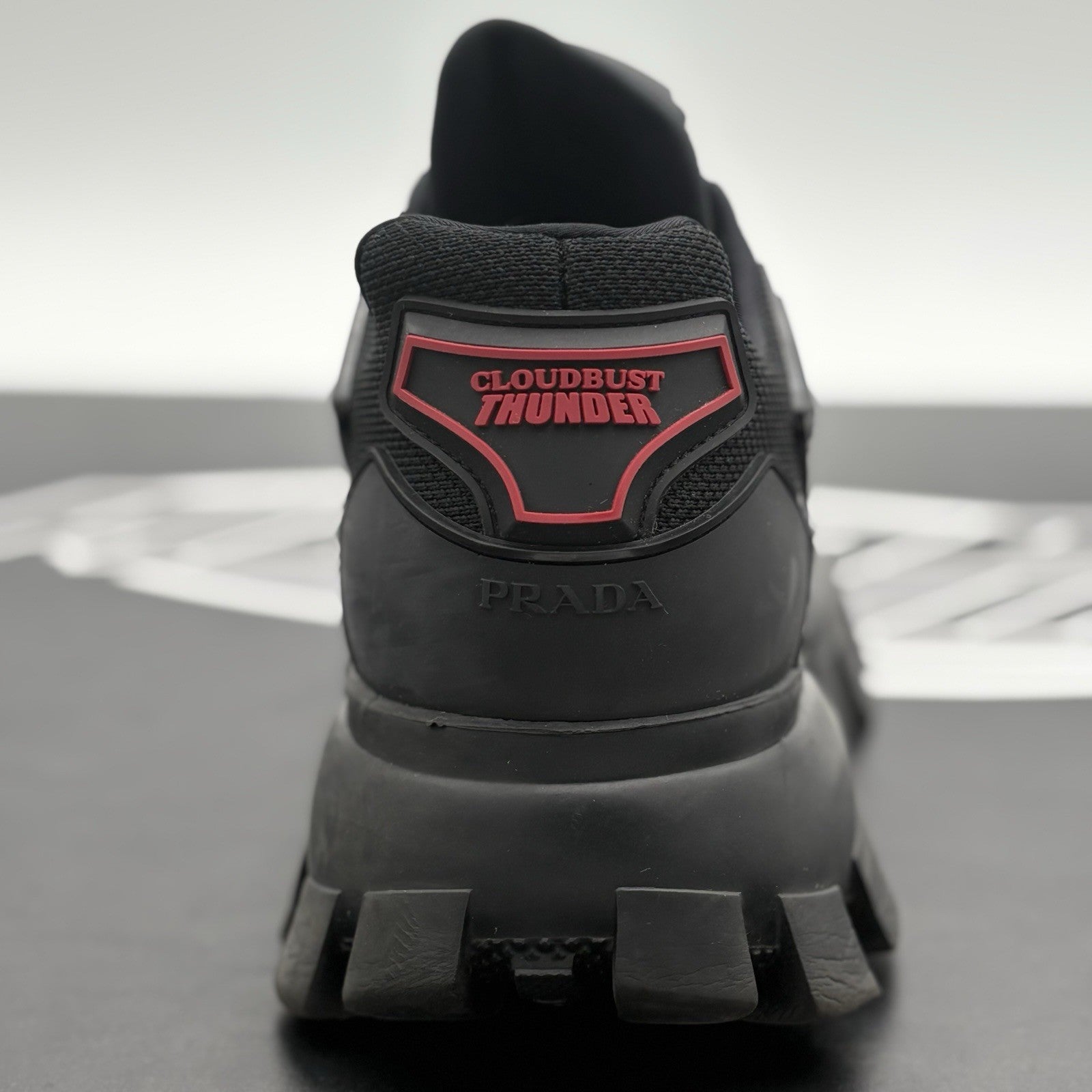 Size 7 UK (8 US) - Prada Cloudbust Thunder ' Black ' | GREAT CONDITION!