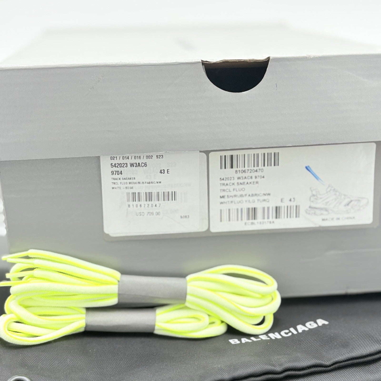 Size 43 (10 US) - Balenciaga Track ' White Yellow Blue ' | BRAND NEW!