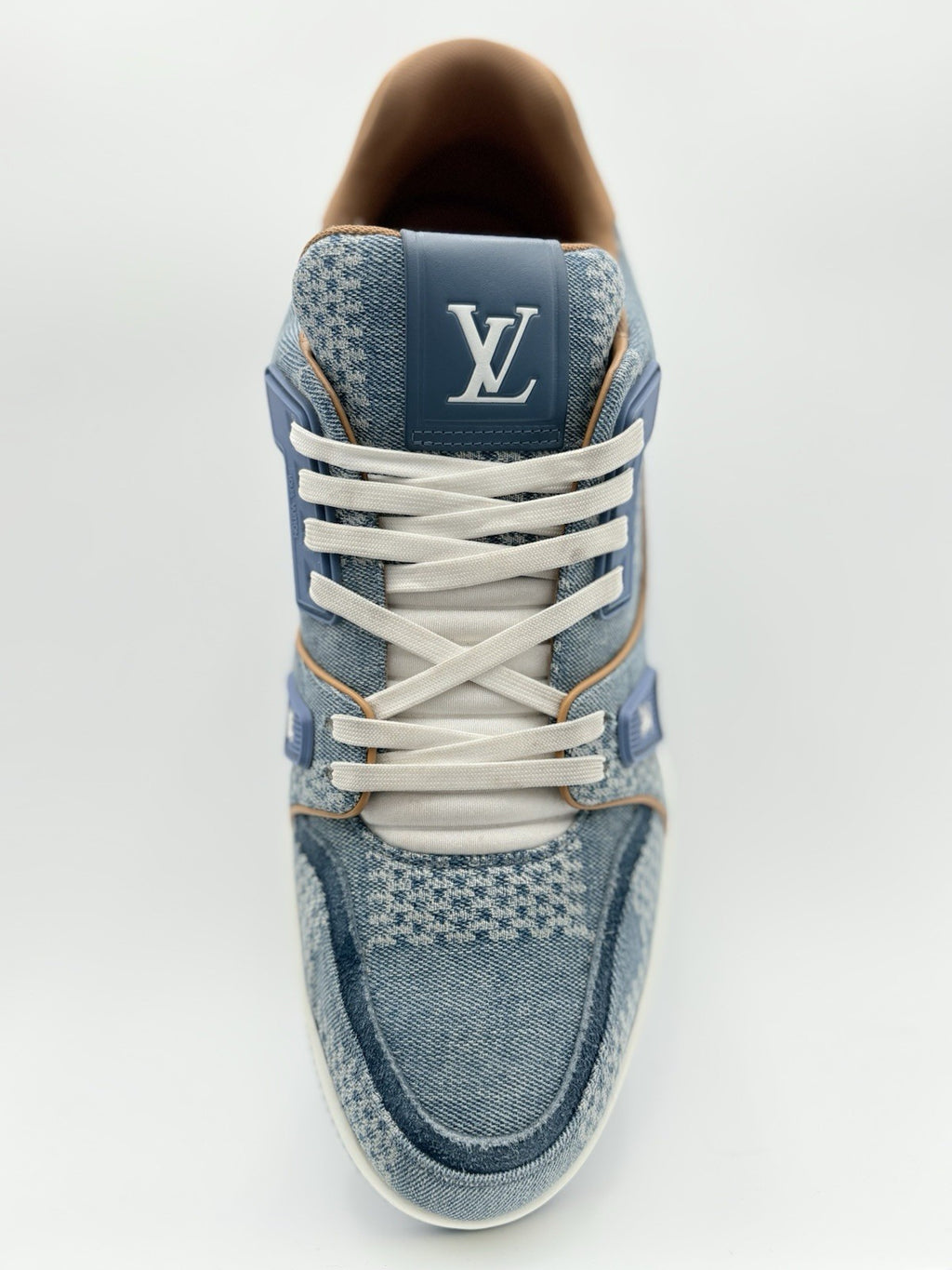 Size 11 LV (12-12.5 US) Louis Vuitton Denim Trainer ' Blue ' | SUPER CLEAN!