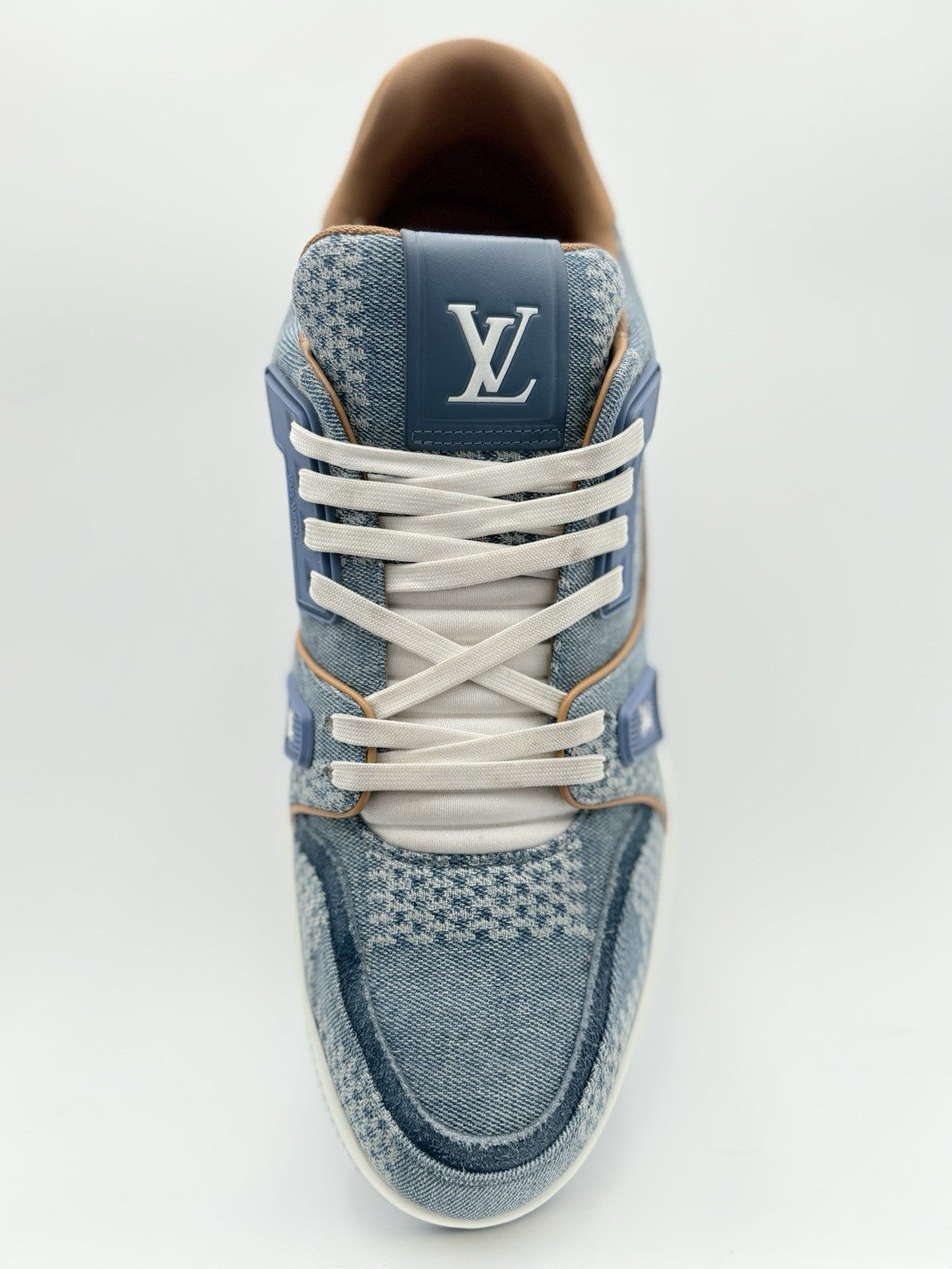 Size 11 LV (12-12.5 US) Louis Vuitton Denim Trainer ' Blue ' | SUPER CLEAN!
