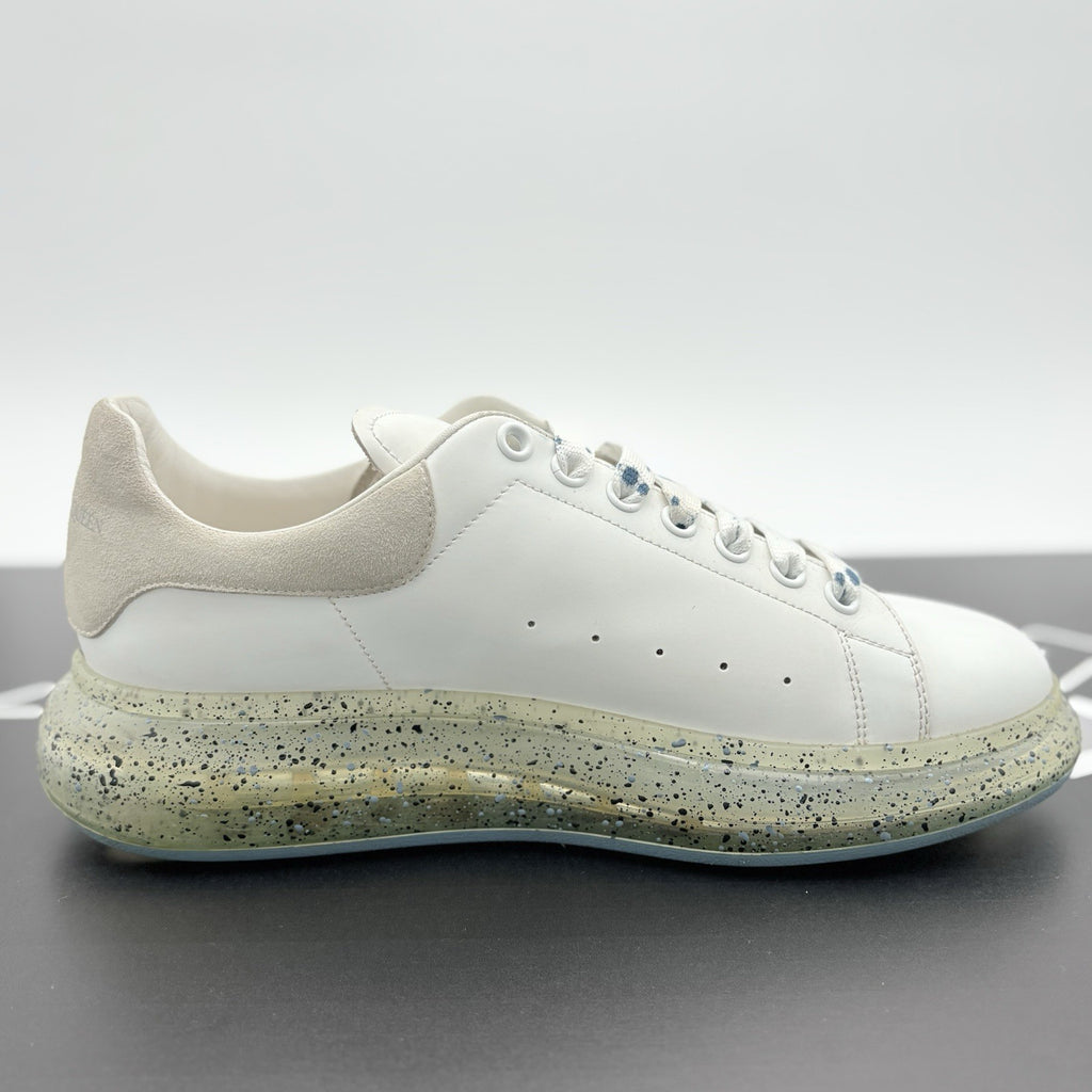 Size 44 (11 US) Alexander McQueen Clear Sole ' Splatter Blue ' | GREAT CONDITION