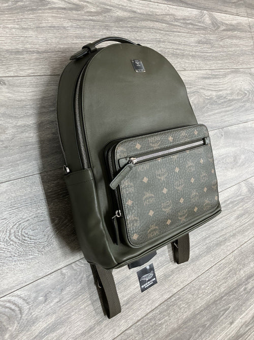 MCM Visetos Backpack ' Khaki / Sea Turtle ' | GOOD CONDITION!