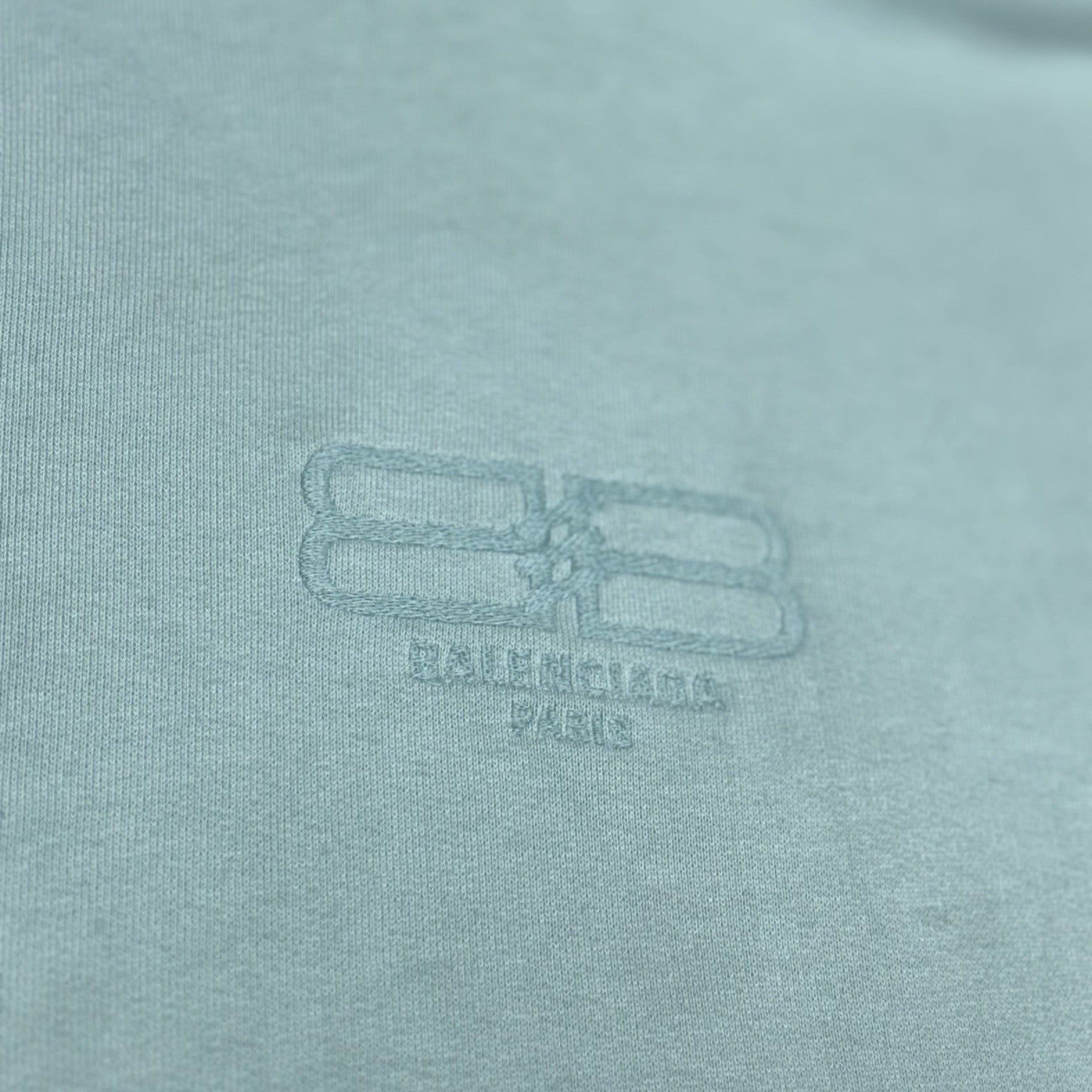 Size Medium - Balenciaga Embroidered BB Icon Logo Hoodie ' Blue ' | GOOD COND!
