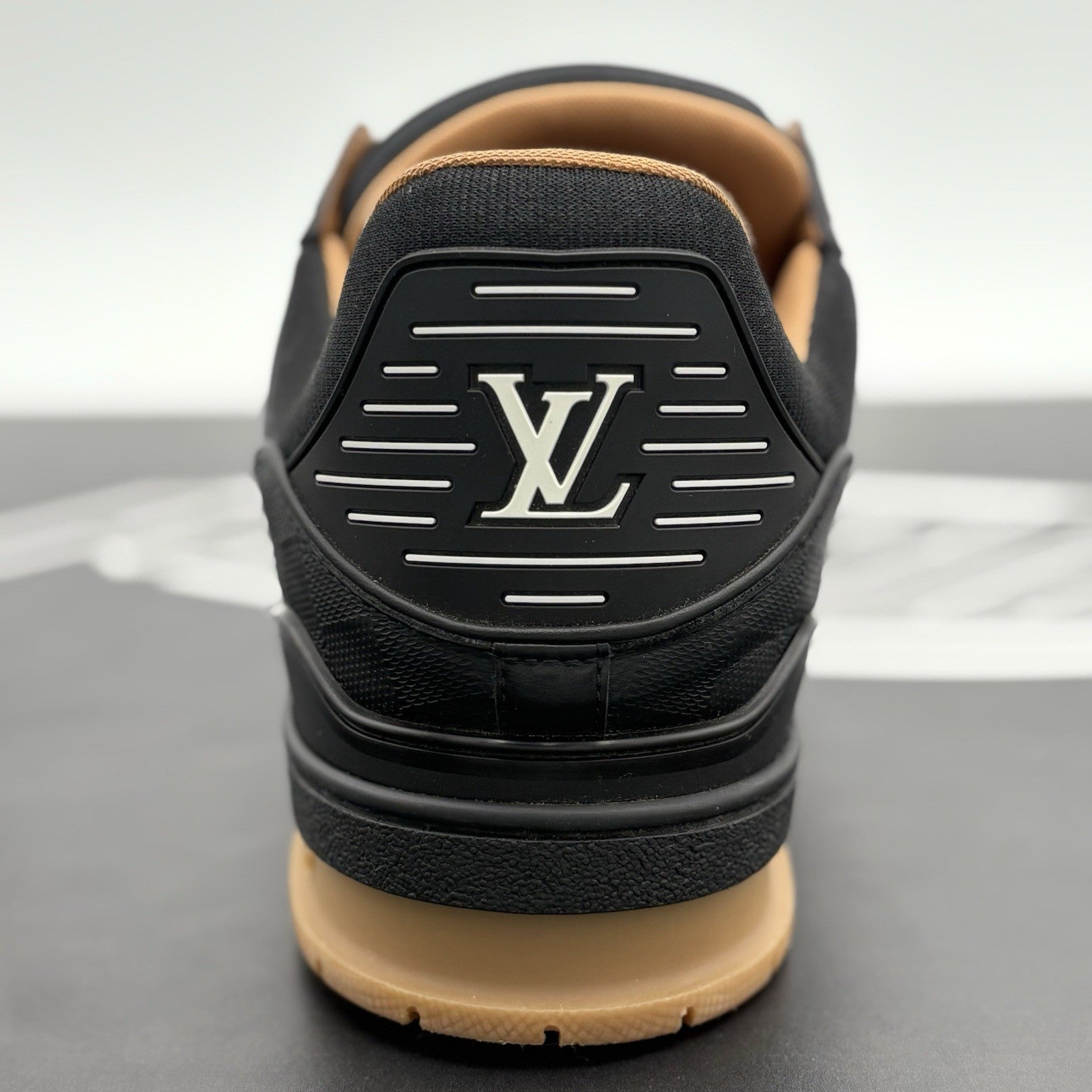 Size 11 LV (12-12.5 US) Louis Vuitton Trainer ' Black Brown ' | GREAT CONDITION!