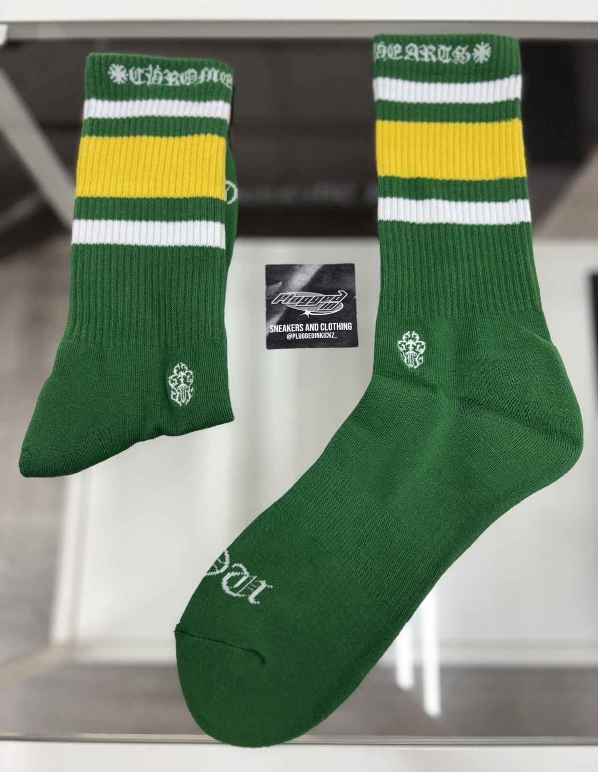 Size Large (9-13 US) - Chrome Hearts Multicolor Socks | NEW!