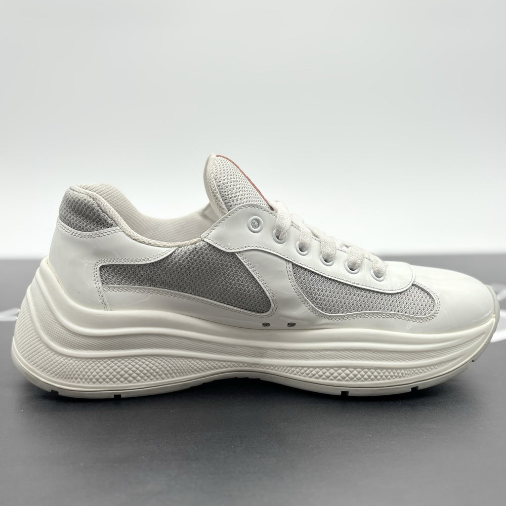Size 8 UK (9 US) - Prada Americas Cup Sport ' White Grey ' | GREAT CONDITION!