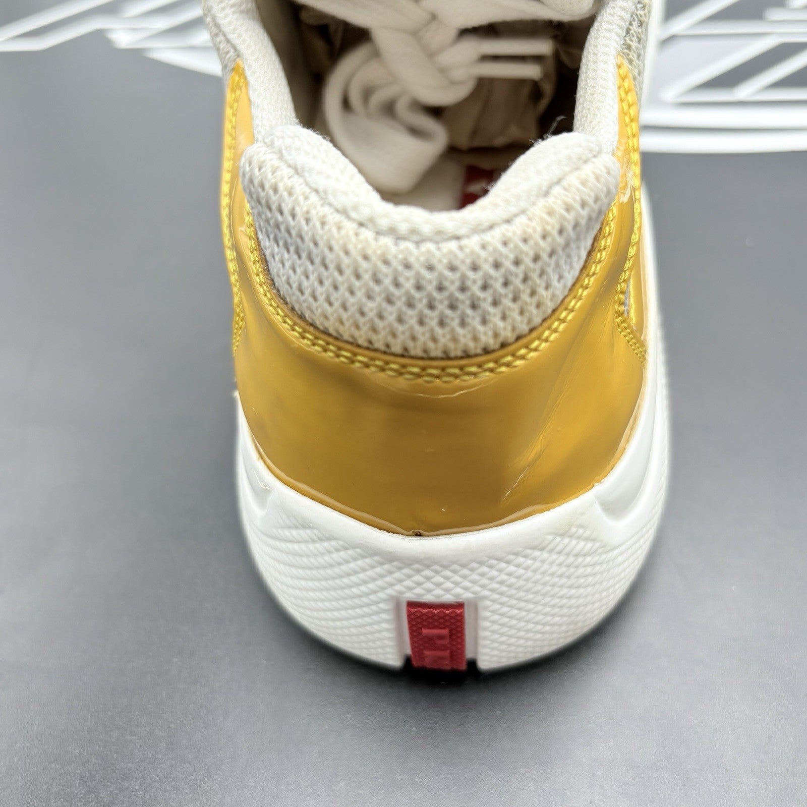 Size 6.5 UK (7.5 US) Prada Americas Cup ' Yellow White '